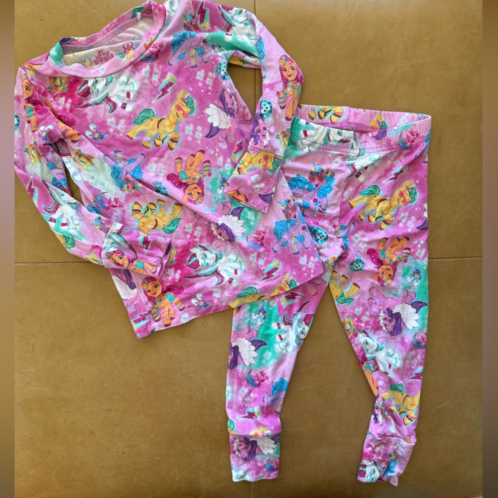 Bums & Roses My Little Pony Viscose Bamboo Pajamas 2T